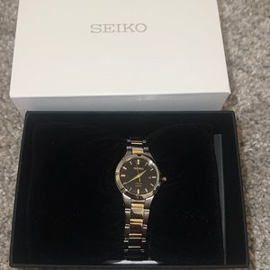 Seiko Watch - Women's Essential Two Tone Stainless Steel Bracelet Watch 27mm